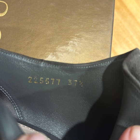 GUCCI grey suede stiletto ankle boots w BOX & 2 DUST BAGS 37.5 - Picture 9 of 10